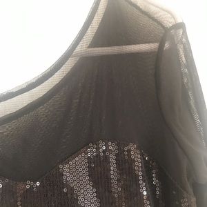 Black sequin dress